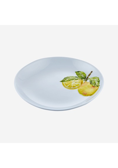 Beyaz Melamin Kahvaltı Tabağı 23 Cm