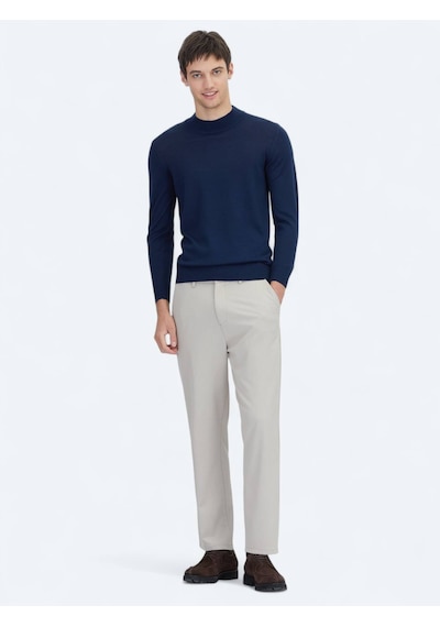 Kip Bej Dokuma Jogging Fit Çevre Dostu Casual Pantolon Bej