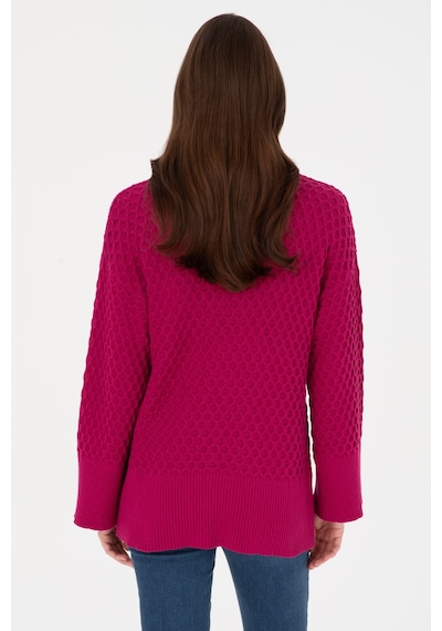 U.S. Polo Assn. U.s. Polo Assn. Kadın Fuşya Kazak /triko 50314698-vr023 Fusya