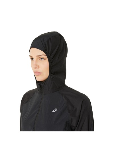 Asics Road Packable Jacket Kadın Siyah Ceket 2012d076-001 Siyah