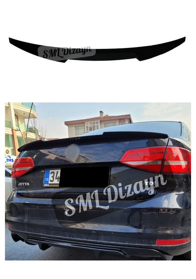 Volkswagen Jetta Yarasa Spoiler Parlak Siyah Jetta Arka Spoyler