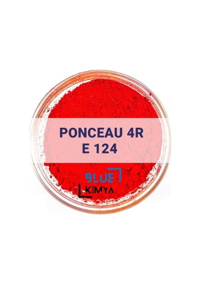 Blue Kimya Ponceau 4r E124 Ponso 4r Kırmızı Toz Gıda Boyası 50 G