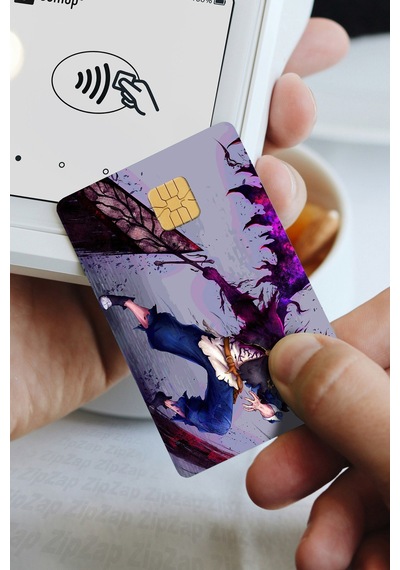 Black Clover Kart Kaplama Sticker 8 Adet Çok Renkli