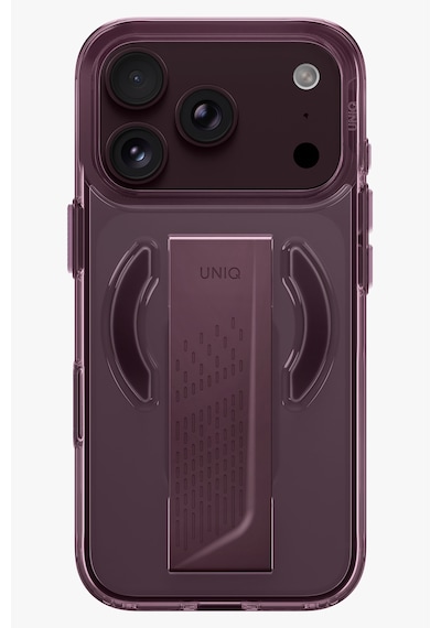 Apple iPhone Uyumlu 18 Pro Kılıf Flexgrip Tutma Bandı Dayanıklı Sararmayan Kapak Şık Görünüm Patentli Tasarım Mürdüm