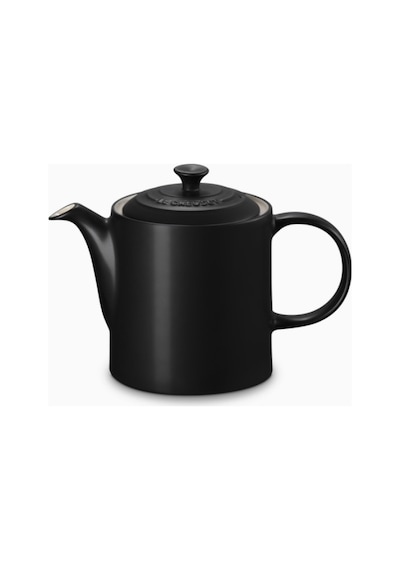 Le Creuset 4 Fincan Kapasite Şık Tasarım Büyük Seramik Demlik Mat Siyah