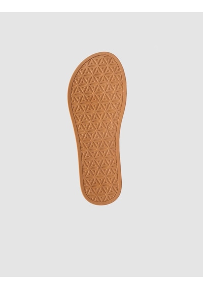 %100 Hakiki Deri Taba Kadın Süet Sandalet Taba