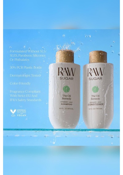 Raw Sugar The Oil Remedy Rosemary + Mint Yağlanma Karşıtı Şampuan 473ml