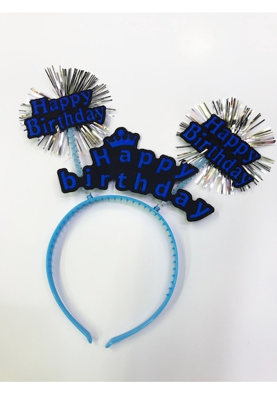 Happy Birthday Neon Renk Doğum Günü Tacı 12 Adet 5477 "