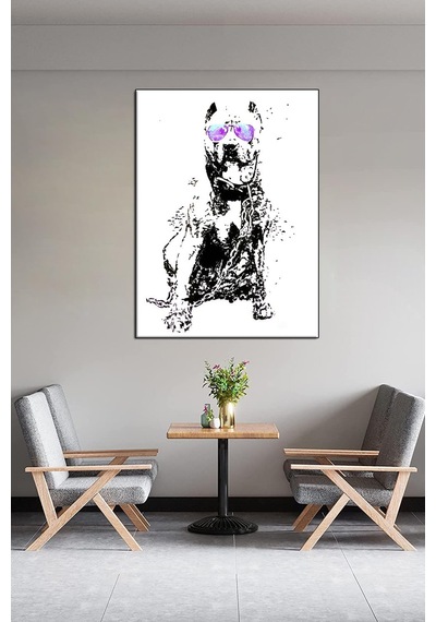 Lexroo Koruma Polis Köpeği Özel Tasarım Kanvas Tablo. Diğer Temalar: Manzara At Aslan Kartal Soyut