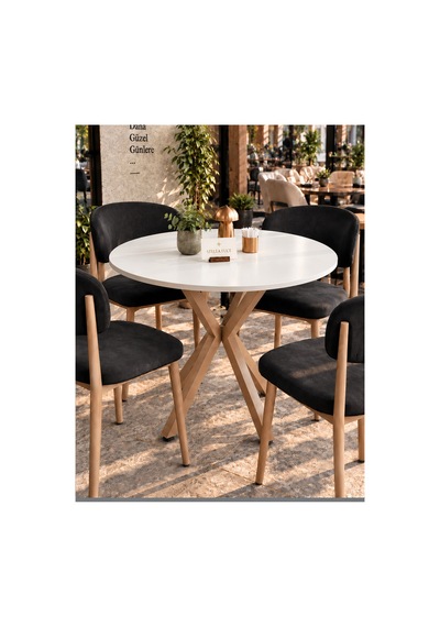 Mutfak Cafe Balkon Bahçe Restoran Yemek Masası 70x70 Cappuccino Beyaz Yuvarlak Beyaz - Cappuccino Beyaz - Cappuccino Mutfak Cafe Balkon Bahçe Restoran Yemek Masası 70x70 Cappuccino Beyaz Yuvarlak Beyaz - Cappuccino Beyaz - Cappuccino