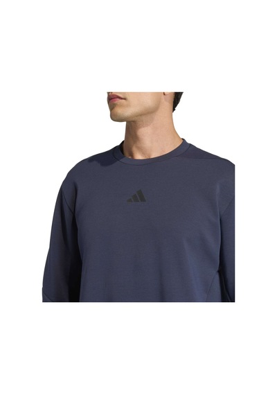 Legınk Adidas Erkek Günlük Kapşonlu Eşofman Üstü D4t Crew Sweats Ka4811 Lacivert