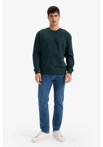 Defacto %100 Pamuk Basic Sweatshirt E8339AX26SP Yeşil