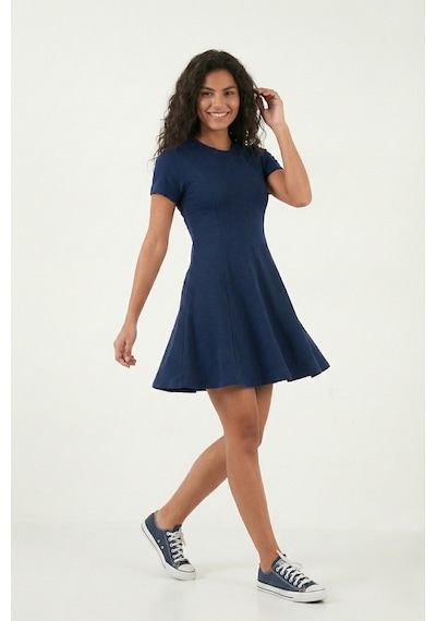 Lela Bayan Elbise 5866342 Lacivert Lacivert