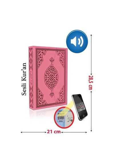 Kuranı Kerim Kolay Okunan Bilgisayar Hatlı. Pembe Cilt (Rahl - Ha N11.535