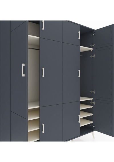 Hyperion Gardrop 10 Raflı 12 Kapaklı 2 Askılı 176x44x221 Antrasit-antrasit/aytaşı Antrasit/aytaşı Hyperion Gardrop 10 Raflı 12 Kapaklı 2 Askılı 176x44x221 Antrasit-antrasit/aytaşı Antrasit/aytaşı