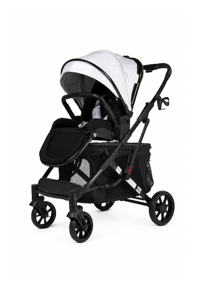 Justie Pet 2'si 1 Arada Bebek Arabası Ve Kedi & Köpek Arabası Siyah 92x56x102 Cm