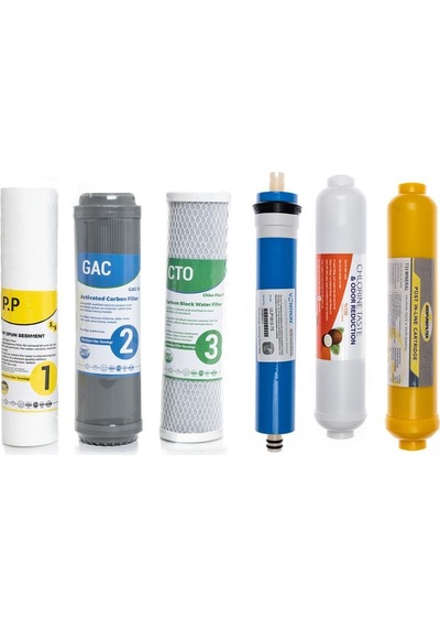 Sulook Su Arıtma Cihazı Açık Kasa Çift Karbonlu 6'Lı Filtre Seti 523973241