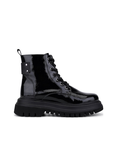 Tamer Tanca Kadın Vegan Siyah Rugan Casual Bot 936 2796 Bn Bot Sk22/23 Sıyah Rgn Siyah