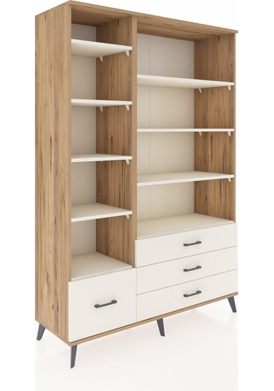 Hyperion Dolap 9 Raflı 4 Çekmeceli 132x44x195 Çam-aytaşı/aytaşı Aytası/aytası - Atlas Çam Hyperion Dolap 9 Raflı 4 Çekmeceli 132x44x195 Çam-aytaşı/aytaşı Aytası/aytası - Atlas Çam