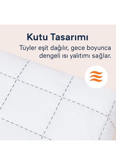 Tr Gold 90 Premium%90 Kaz Tüyü Yorgan, 195x215cm Çift Kişilik Ultra Konforlu, Sıcak Ve Hafif, Down Proof Kumaş Genel