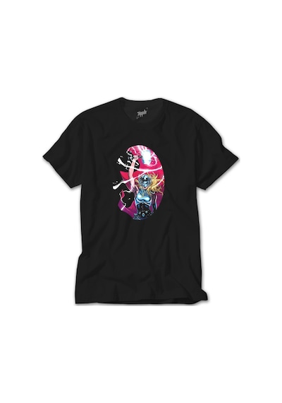Thor Love And Thunder Jane Foster Mighty Siyah Tişört Siyah