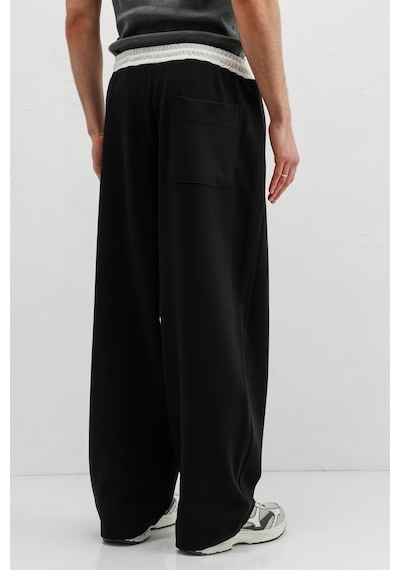 Vamos Baggy Fit Eşofman Alt V80-41 Siyah