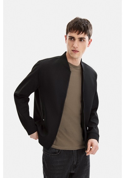 Back And Bond Siyah Regular Fit Bomber Ceket Çok Renkli