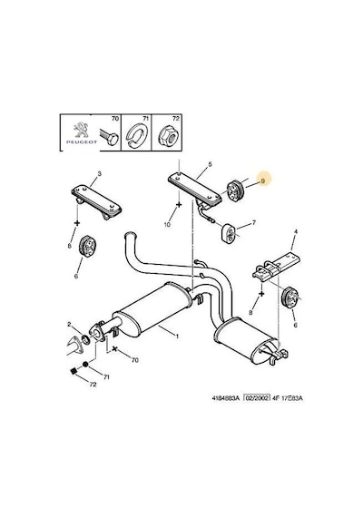 Eksoz Aski Lastiği Peugeot Peugeot, Cıtroen 1755.f1