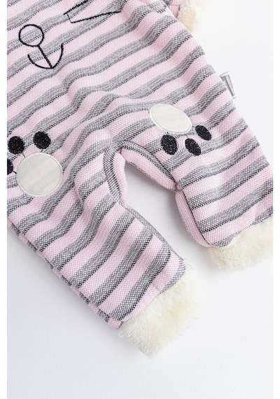 Babymod Tavşan Figürlü Kapüşonlu Içi Peluş Kız Bebek Tulum