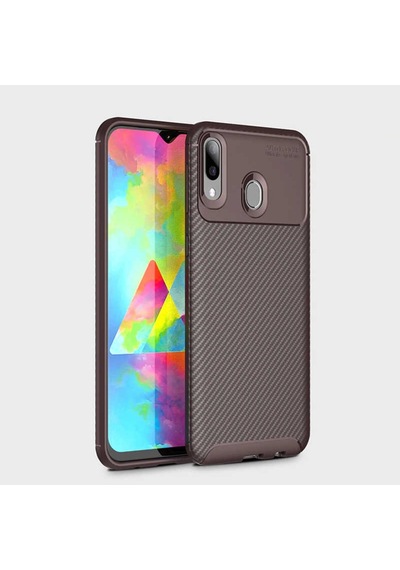 Samsung Galaxy Uyumlu M20 Kılıf Karbon Silikon Case