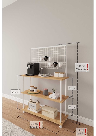 Çevir Kur Atlantik Çam Raflı Kahve Köşesi Dolabı Mutfak Düzenleyici, Stand, 71 134 35 Atlantik Çam Çevir Kur Atlantik Çam Raflı Kahve Köşesi Dolabı Mutfak Düzenleyici, Stand, 71 134 35 Atlantik Çam