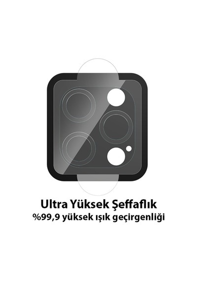 Ally Apple Uyumlu iPhone 13 Pro 13 Pro Max Tempered Glass Cam Kamera Koruyucu 302274831