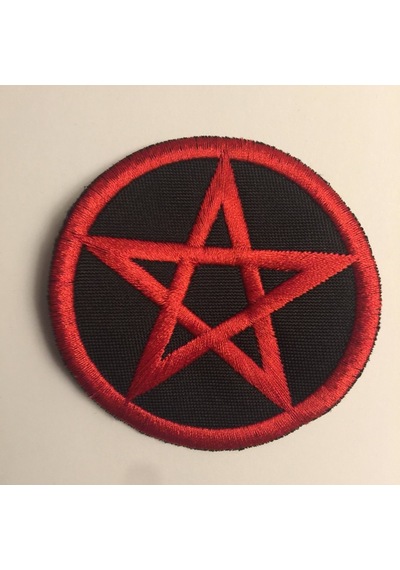 Pentagram Ters Yıldız Patch Patches Peç Arma ve Kot Yamaları
