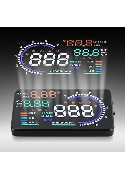 Sanal Gösterge Paneli Hud Head Up Display 5.5 İnç A8 Obd Sistem