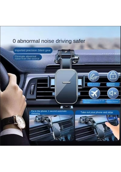Araç İçi Vantuzlu Torpido Üstü Cam Universal Telefon Tutucu 360 Derece Dönebilen Telefon Tutucu Çok Renkli