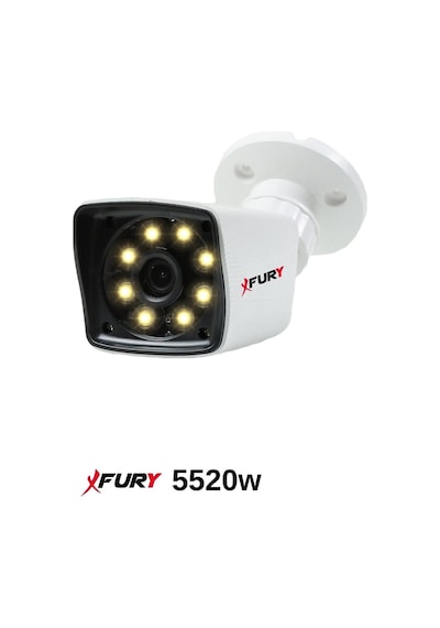 Fury 6 Kamera 5mp Lens 1080p 2mp Color Görüntü 8 Warm Led Gece Görüş Fullhd Güvenlik Kamera Sistemi 5525w 320gb