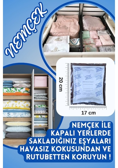 Nemçek Nem Alıcı Rutubet Giderici Küf Önleyici Koku Giderici Korozyon Önleyici 250 Gr 1 Paket