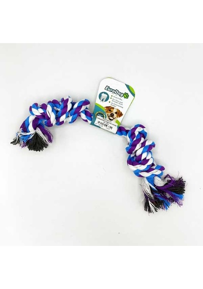 Depomıx Eurodog Diş İpi İki Düğüm Kalın Mor Mavi Bey. 35cm