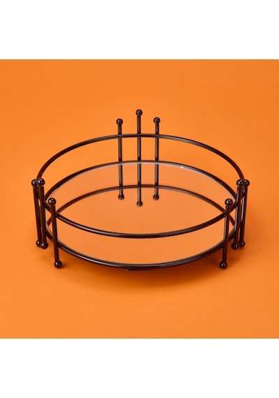 Bath Dokuz Telli Aynalı Organizer - Siyah - 9x21 Cm Çok Renkli