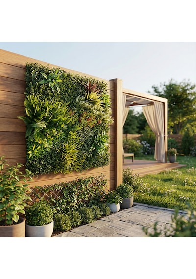 Koçtaş Yaprak Çit Renkli Çayır 100x100