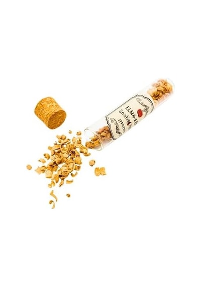 Perlotus Meşe Ağacı Viski Tütsüleme Talaşı 5 Gr Cam Mantar Kapaklı Tüpte Açık Ahşap