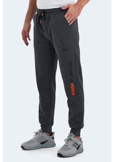 Slazenger Nahal I Erkek Cepli Koyu Gri Eşofman Altı Koyu Gri