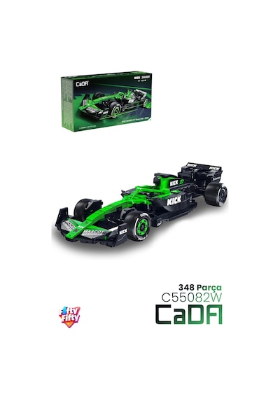 Cada Sauber F1 C45 2025 Formula Aracı 1/24 Scale -c55082w 348 Parça Oyuncak Yapım Seti Blok Araba