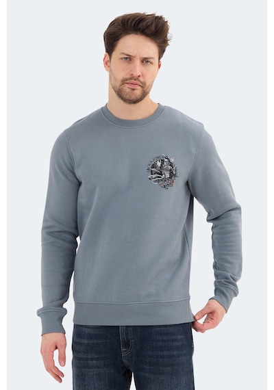 Jack & Jones 12256818 Erkek Mavi Sweatshirt Mavi