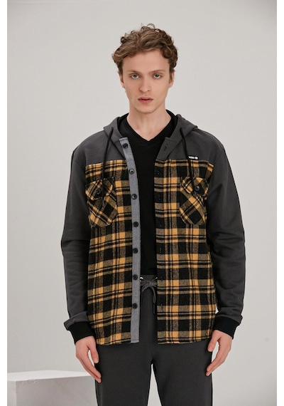 Alexander Gardi Alexandergardı Kapüşonlu Düğmeli Oversize Hırka E21-61501 001