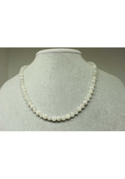 Ay Taşı Kolye 6mm (Klipsli) Altın