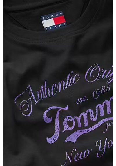 Kadın New York City Logo T-shirt - Siyah-8396 Black