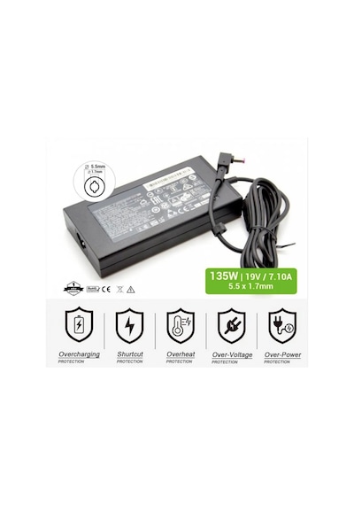 Acer Aspire Pa-1131-16, Adp-135kb T Şarj Adaptörü 135w