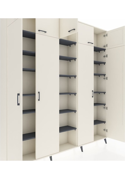 Arges Dolap 18 Raflı 9 Kapaklı 220x30x243 Aytaşı-aytaşı/antrasit Aytası/antrasıt Arges Dolap 18 Raflı 9 Kapaklı 220x30x243 Aytaşı-aytaşı/antrasit Aytası/antrasıt