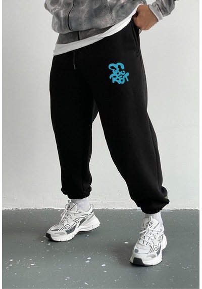 Prtnc Protonic Unisex Siyah Secret Baskılı Şardonlu Eşofman Altı Secretsiyah